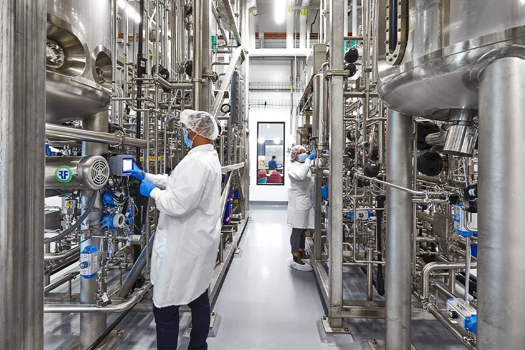 The cultivation room at Upside Foods