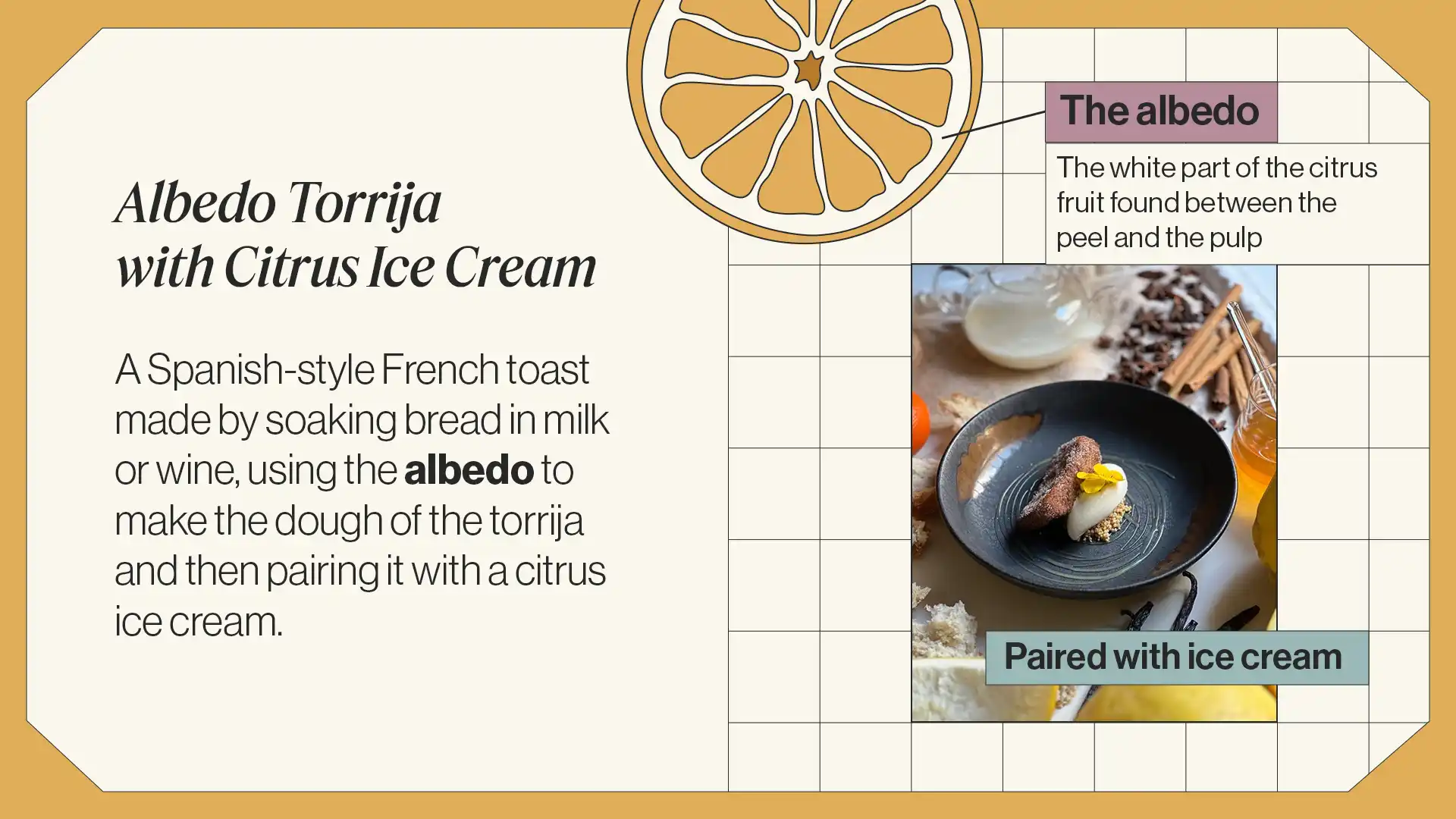 Citrus on the menu at El Poblet Restaurante